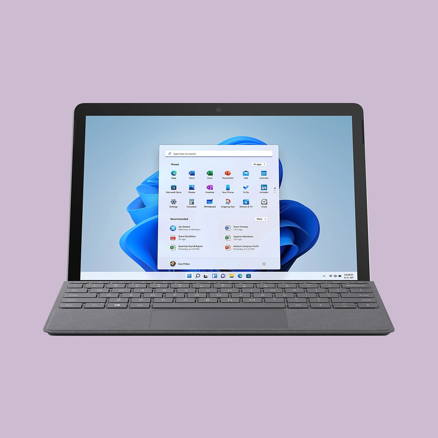 Surface Go 3 Tablet, 10.5" Touchscreen, Intel® Core™ i3, 8GB Memory, 128GB Solid State Drive, Windows® 11 Home, Platinum (Refurbished)